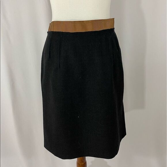 NWT Loft Black Wool Skirt - Picture 1 of 7